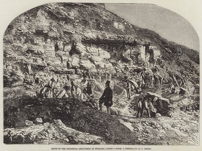Scene of the Geological Discoveries at Swanage, Dorset by Richard Principal Leitch